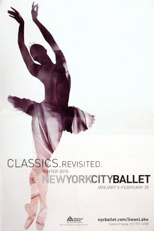 NYC BALLET Poster * WINTER SEASON * 2' x 3' Rare 2010 Mint