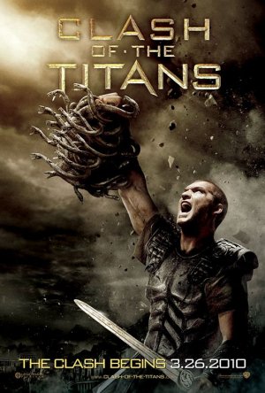 CLASH OF THE TITANS Orig Movie Poster * MEDUSA  * 4' x 6' Huge Rare 2010 NEW