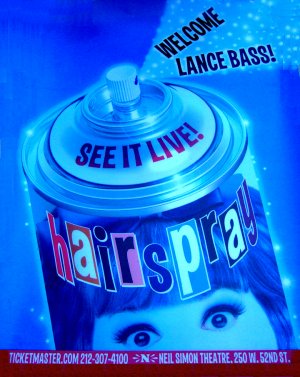 HAIRSPRAY Original Broadway Poster * LANCE BASS * 4' x 6' Rare MINT 2008
