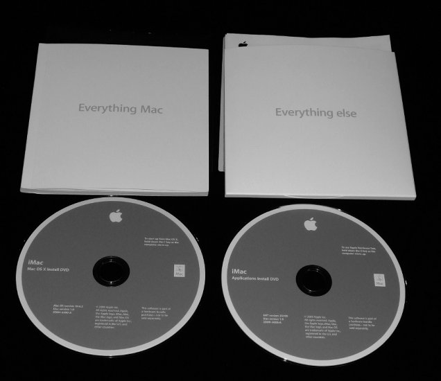 Apple iMac OSX 10.6.2 Install DISC SET * ONLY * for 3.06ghz Core 2 Duo NEW