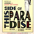 This Side Of Paradise Original Off-Broadway Poster 14" x 22" Rare 2010 NEW