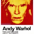 ANDY WARHOL * The Last Decade * Brooklyn Museum Art Exhibit Poster 2' x 3' Rare 2010 Mint
