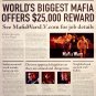 Mafia Wars * Las Vegas * Original Game Poster 4' x 6' Rare 2010 NEW