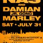 NAS & Damian Marley *WILLIAMSBURG NYC* Orig Music Concert Poster 2'x3' Rare 2010 NEW