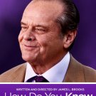 HOW DO YOU KNOW Original Movie Poster * Jack Nicholson * 2' x 3' Rare 2010 Mint