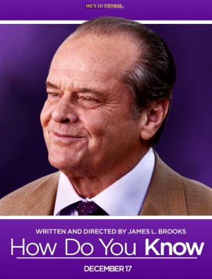 HOW DO YOU KNOW Original Movie Poster * Jack Nicholson * 2' x 3' Rare 2010 Mint