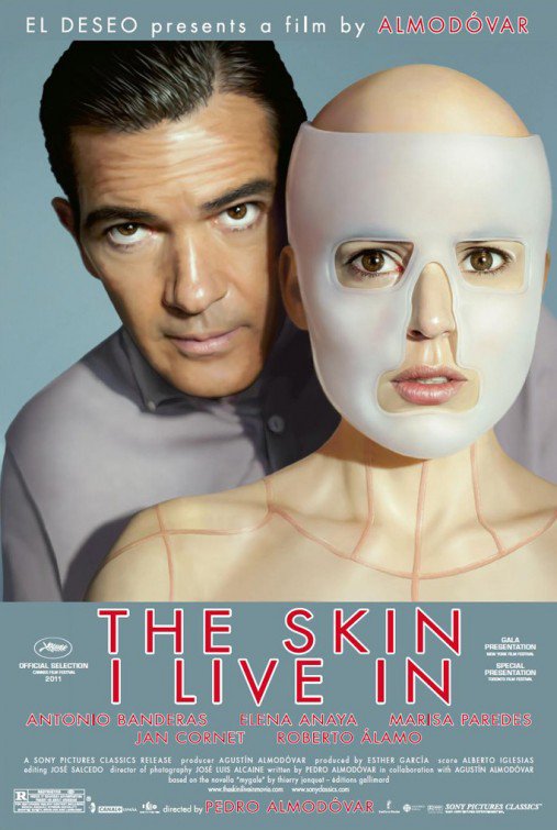 Almodóvar's THE SKIN I LIVE IN Original Movie Poster * Antonio Banderas * 27" x 40" Rare 2011 Mint