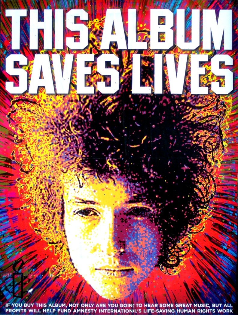 Chimes of Freedom * SONGS OF BOB DYLAN * Original Music Poster 2' x 3' Rare 2012 Mint