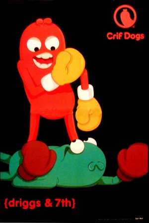 Crif Dogs * BROOKLYN * Original AD Poster 2' x 3' Rare 2012 Mint