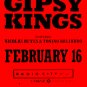 GIPSY KINGS Original Concert Poster 2' x 3' Radio City NYC Rare 2011 Mint