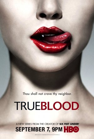 TRUE BLOOD Original Series Poster * ANNA PAQUIN * HBO 2' x 4' Rare 2008 Mint