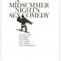 A Midsummer Night's Sex Comedy Original Movie Poster * Woody Allen * 27" x 40" Rare 1982 Mint