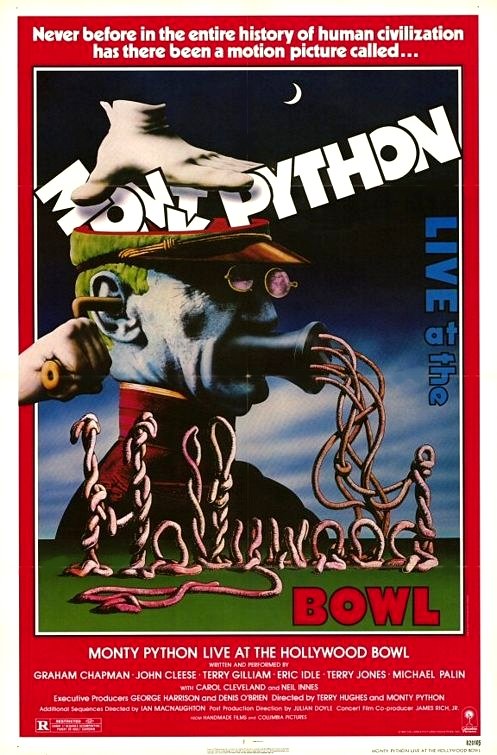 Monty Python * LIVE At The HOLLYWOOD BOWL * Original Movie Poster 27" X ...