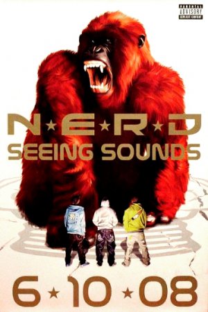 N.E.R.D. * SEEING SOUNDS * Original Music Poster Large 2' x 3' Rare 2008 Mint