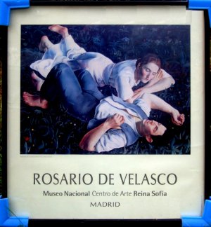 Rosario de Velasco * Adam and Eve * Framed Original Art Poster Mint