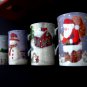 Lenox Christmas Collage Mug / Cup SET (4) Mint NEW