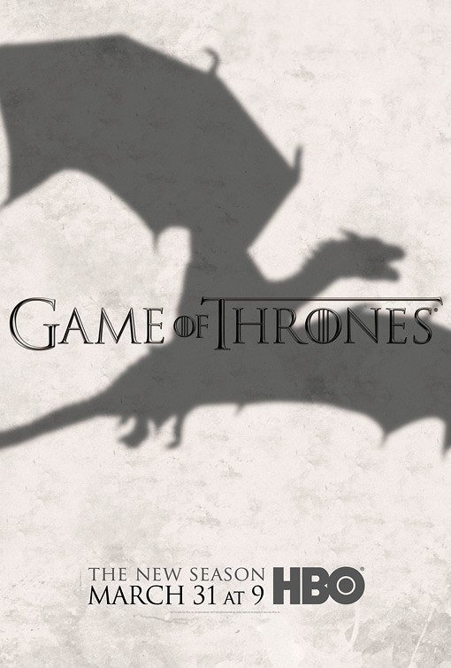 GAME OF THRONES Original Poster * Dragon * HBO 27"'x 40" Rare 2013 Mint