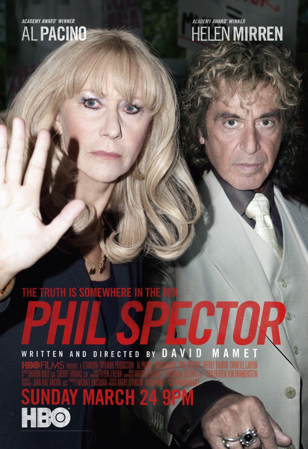 Phil Spector Original Movie Poster HBO 27"'x 40" Rare 2013 Mint