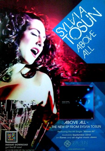 Sylvia Tosun * ABOVE ALL * Original Music Poster 14" x 22" Rare 2010 Mint