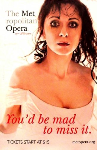 Metropolitan Opera Original Poster NATALIE DESSAY Met NYC 2007 ~ 2008 Season 2' x 3' Mint