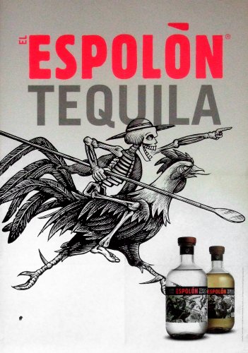 Tequila ESPOLON Original AD Poster 27" x 40" Rare 2010 Mint