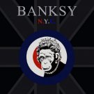 Banksy Original Graffiti Art Exhibit Poster * Monkey Queen * 2' x 3' Rare 2007 Mint