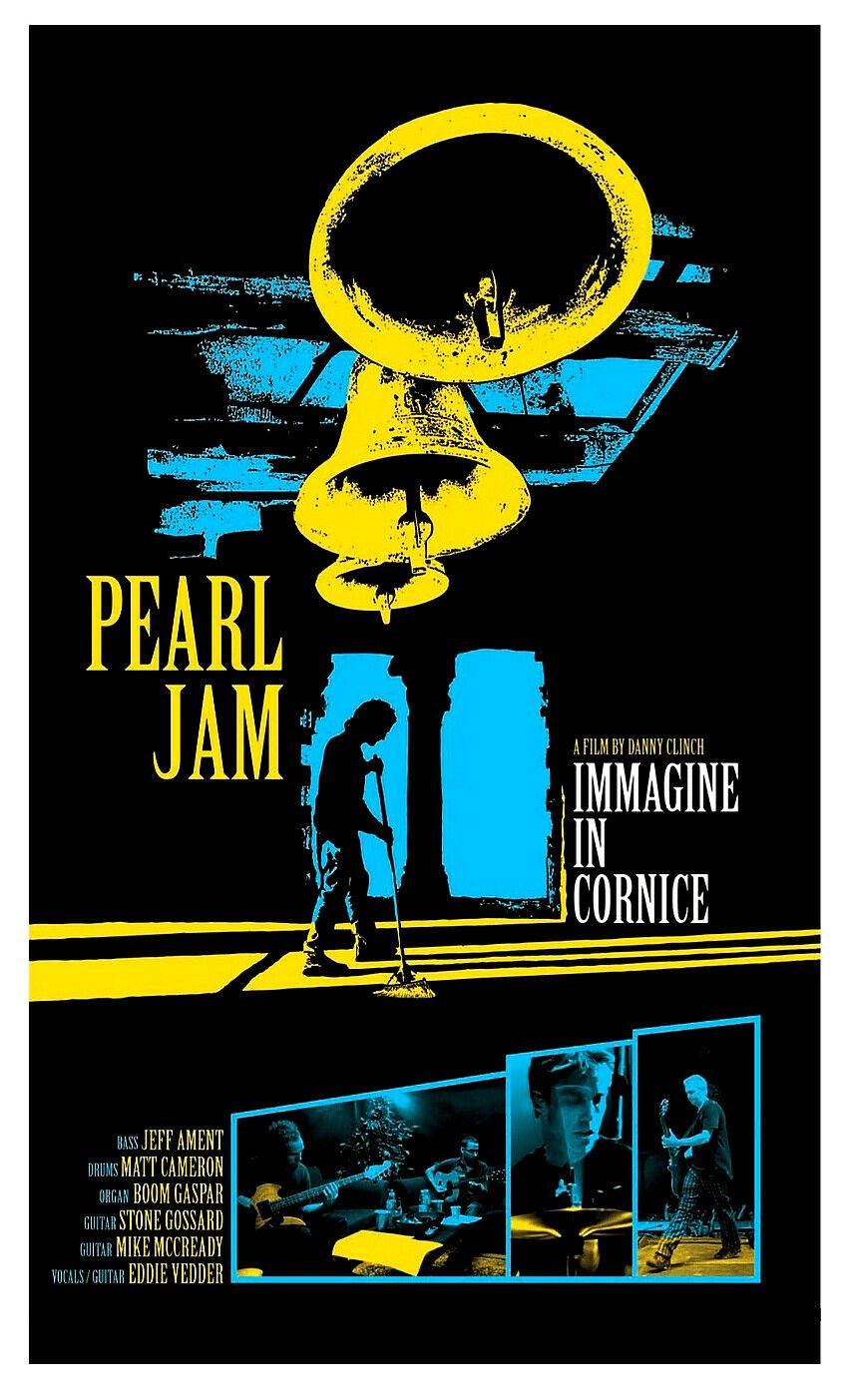 Pearl Jam IMAGINE IN CORNICE Original Concert Film Poster 2' x 3' Rare 2007