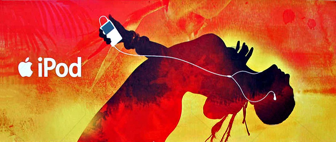 iPod Original AD Poster TROPICS Huge 3' x 6' Rare 2007 Mint