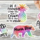 Summer Watercolor Sticker Bundle | print and cut stickers
