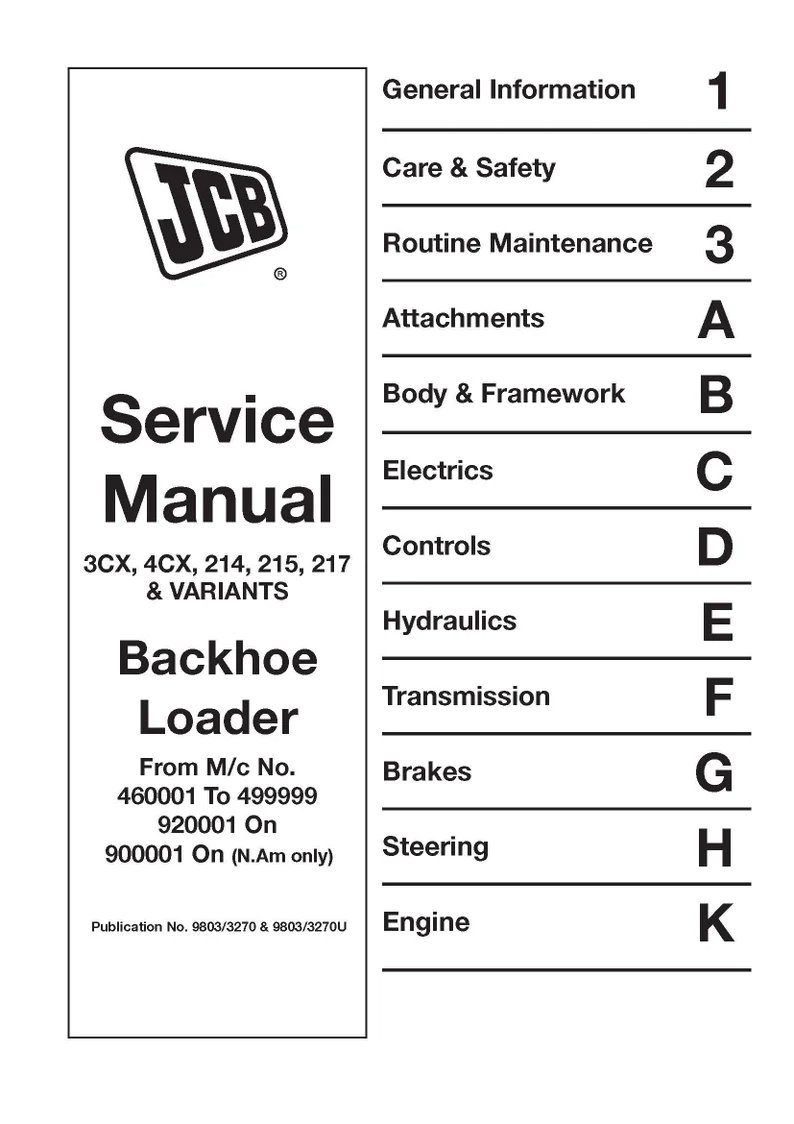 3 4 214 215 217 Backhoe Loader Technical Repair Manual 3CX 4CX 214 215 217