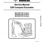 E26 Compact Excavator Tractor Service Repair Manual