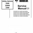 2200 2200S 2300 Utility Vehicle Service Manual & Parts Manual