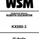 KX080-3 MINI EXCAVATOR Workshop Service Repair Manual KUBOTA