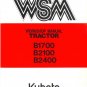 B1700 B2100 B2400 Tractor Shop Service Workshop Maintenance Manual Kubota