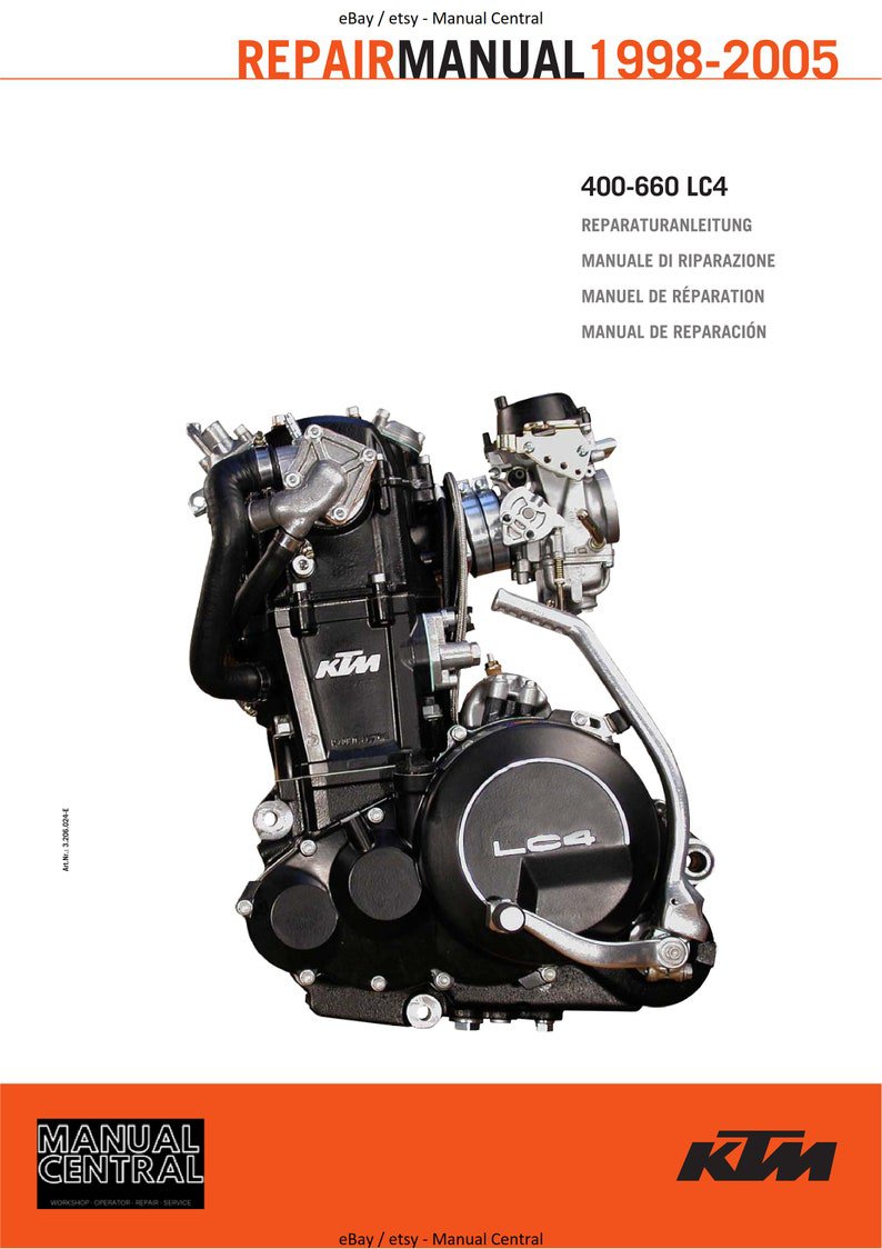 PDF - KTM 1998 to 2005 - 400 - 660 lc4 - Service Workshop Repair Manual