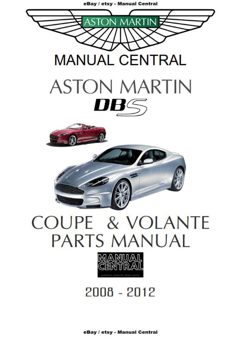 PDF - Aston Martin DBS Coupe & Volante 2008 - 2012 Parts Manual