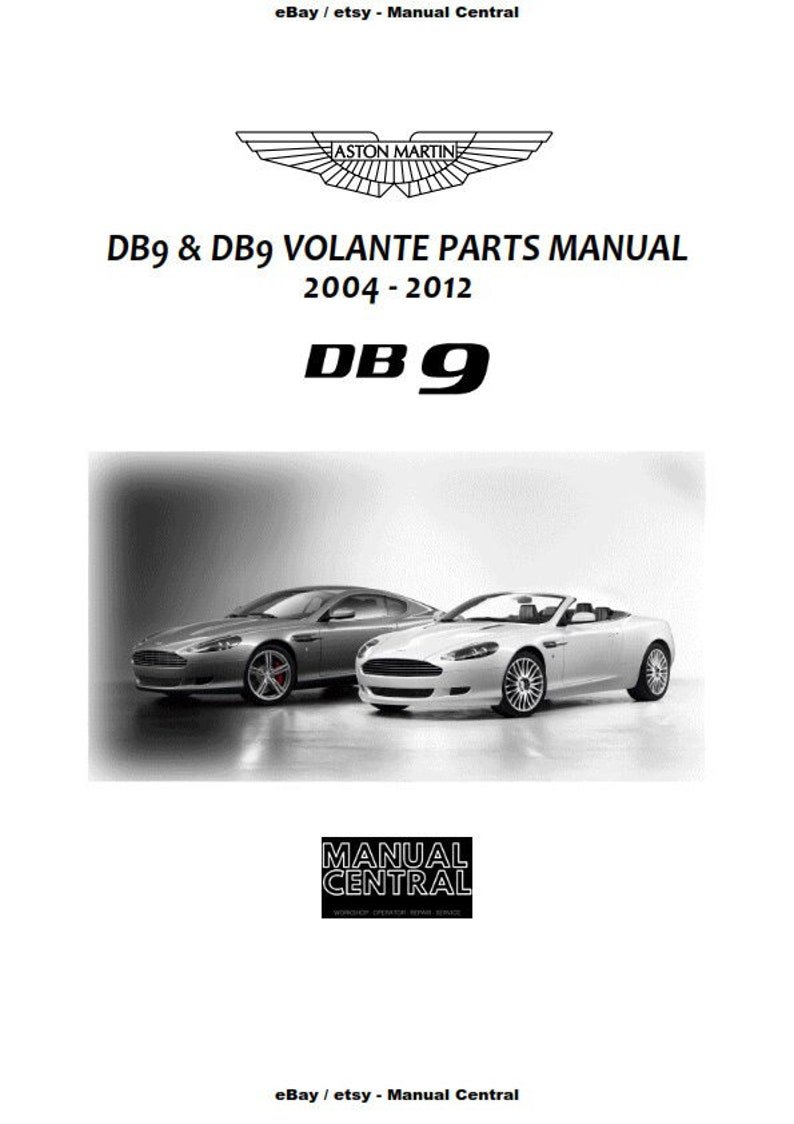 PDF - Aston Martin DB9 & Volante 2004 - 2012 Parts Manual