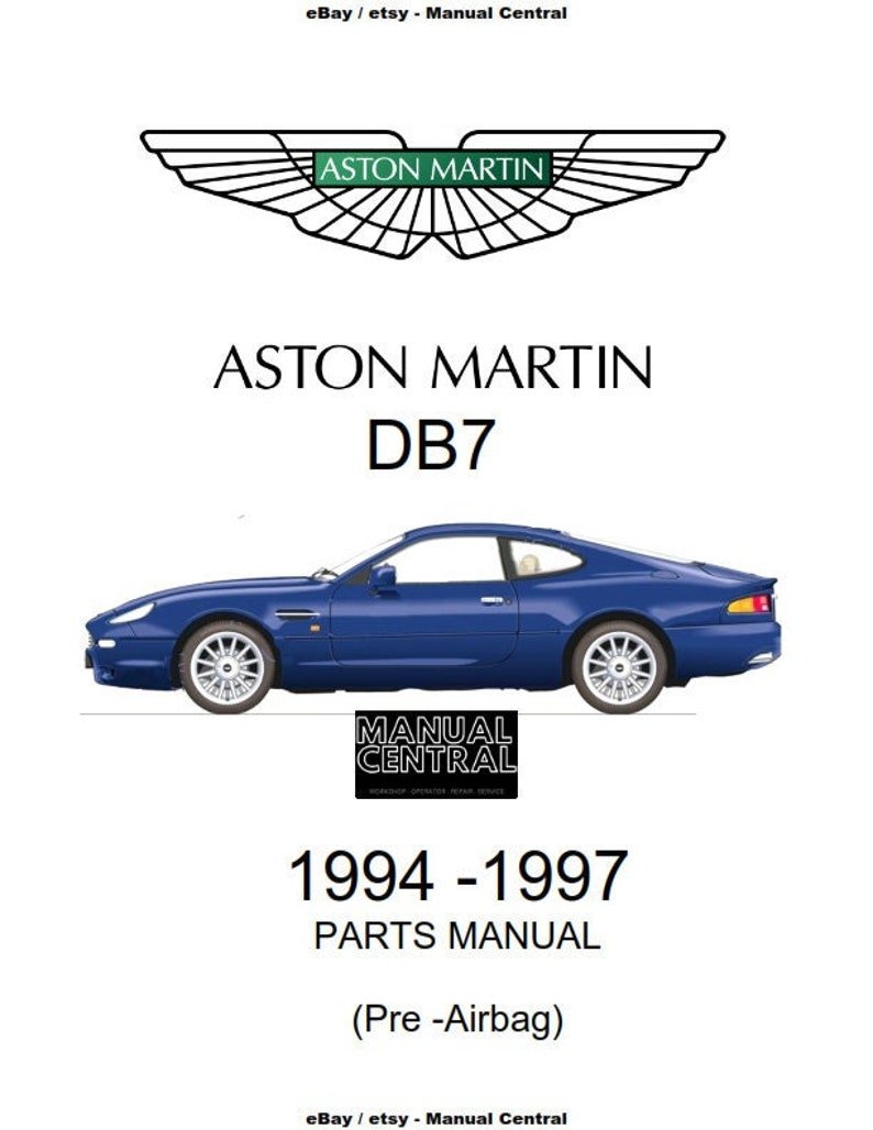 PDF - Aston Martin DB7 - 1994 - 1997 Parts Manual