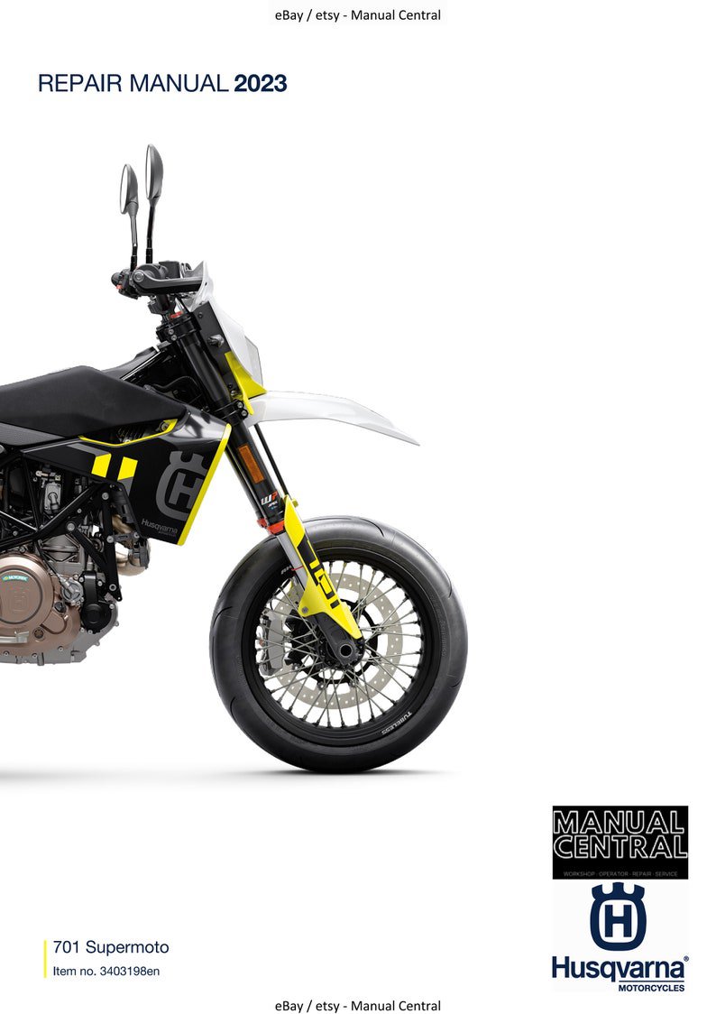 PDF - Husqvarna 2023 - 701 Supermoto EU Edition - Service Workshop Repair Manual