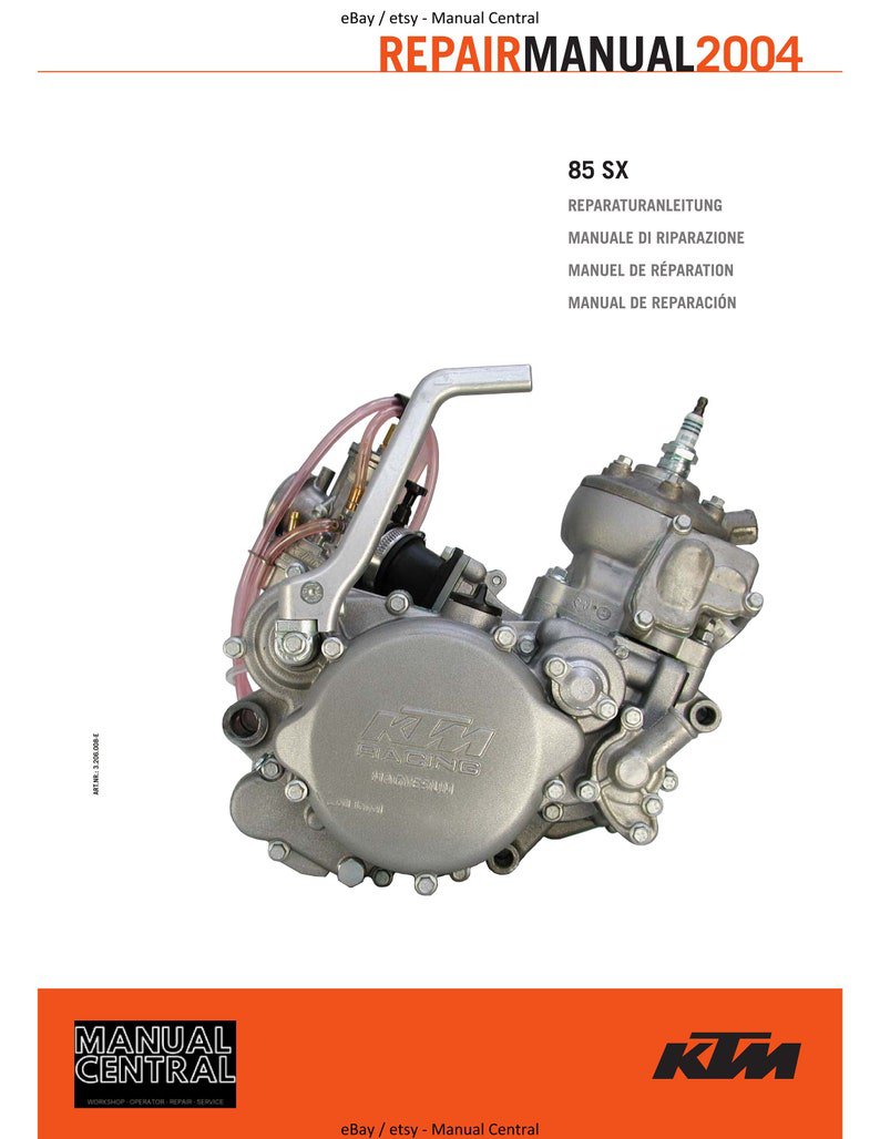 PDF - Ktm 2004 85 SX - Workshop Repair Service Manual