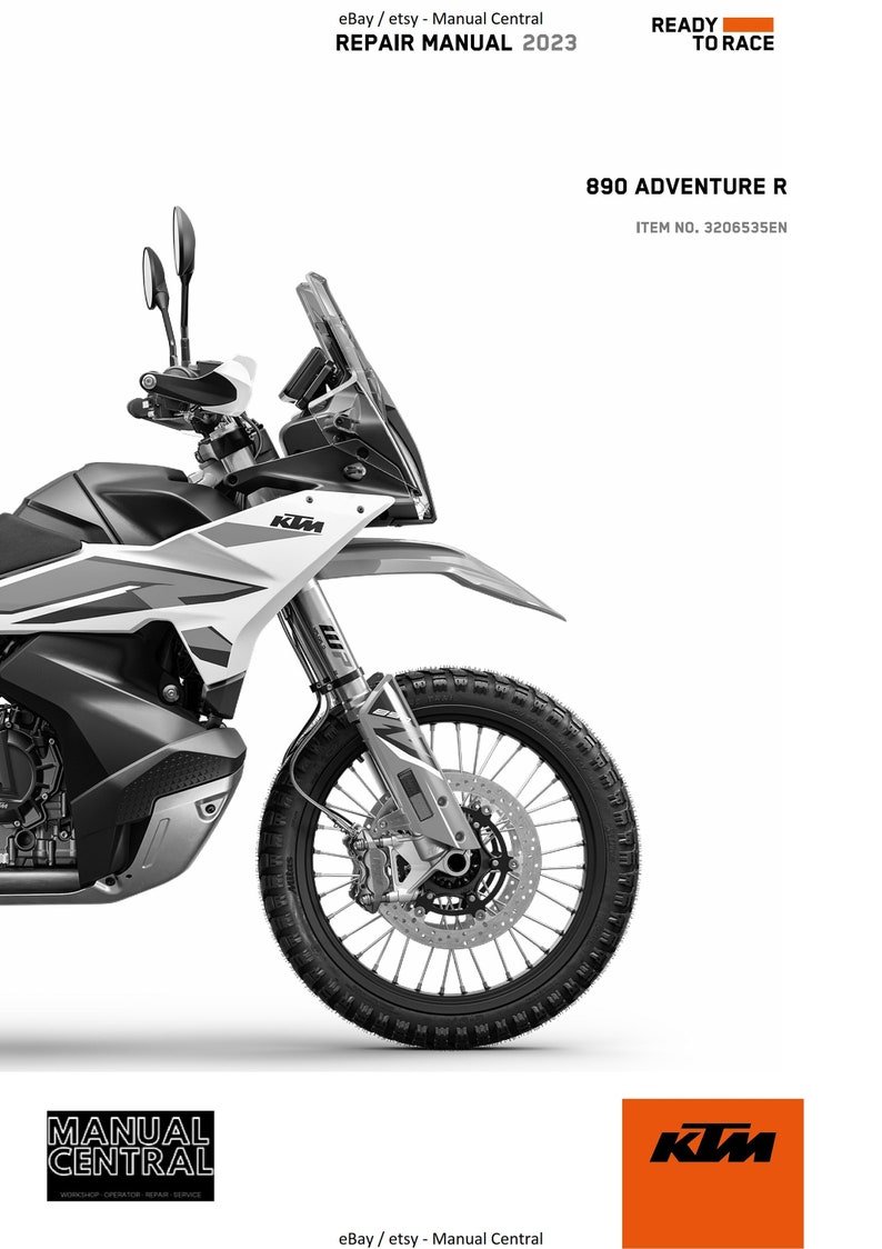 PDF - KTM 2023 - 890 Adventure R - Service Workshop Repair Manual