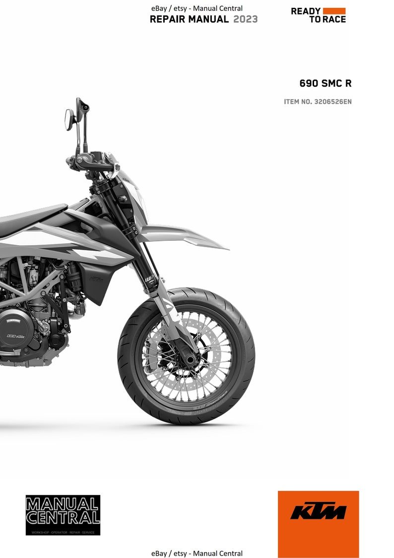 PDF - KTM 2023 - 690 Smc R EU Edition - Service Workshop Repair Manual