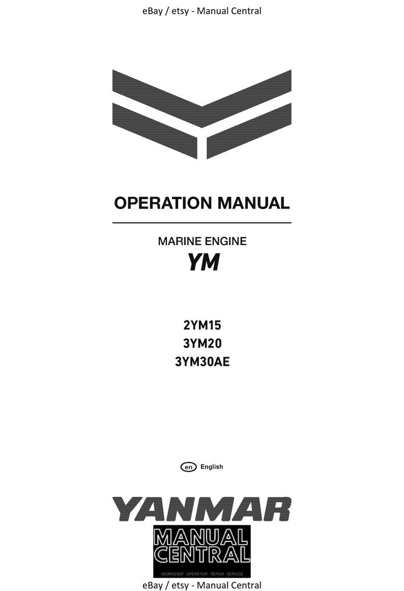 Yanmar Marine Engine 2YM20 3YM20 3YM30AE Operator Manual - 2019 Edition