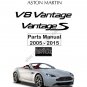 PDF - Aston Martin V8 Vantage & Vantage S - Parts Manual - covers models from 2005 to 2015