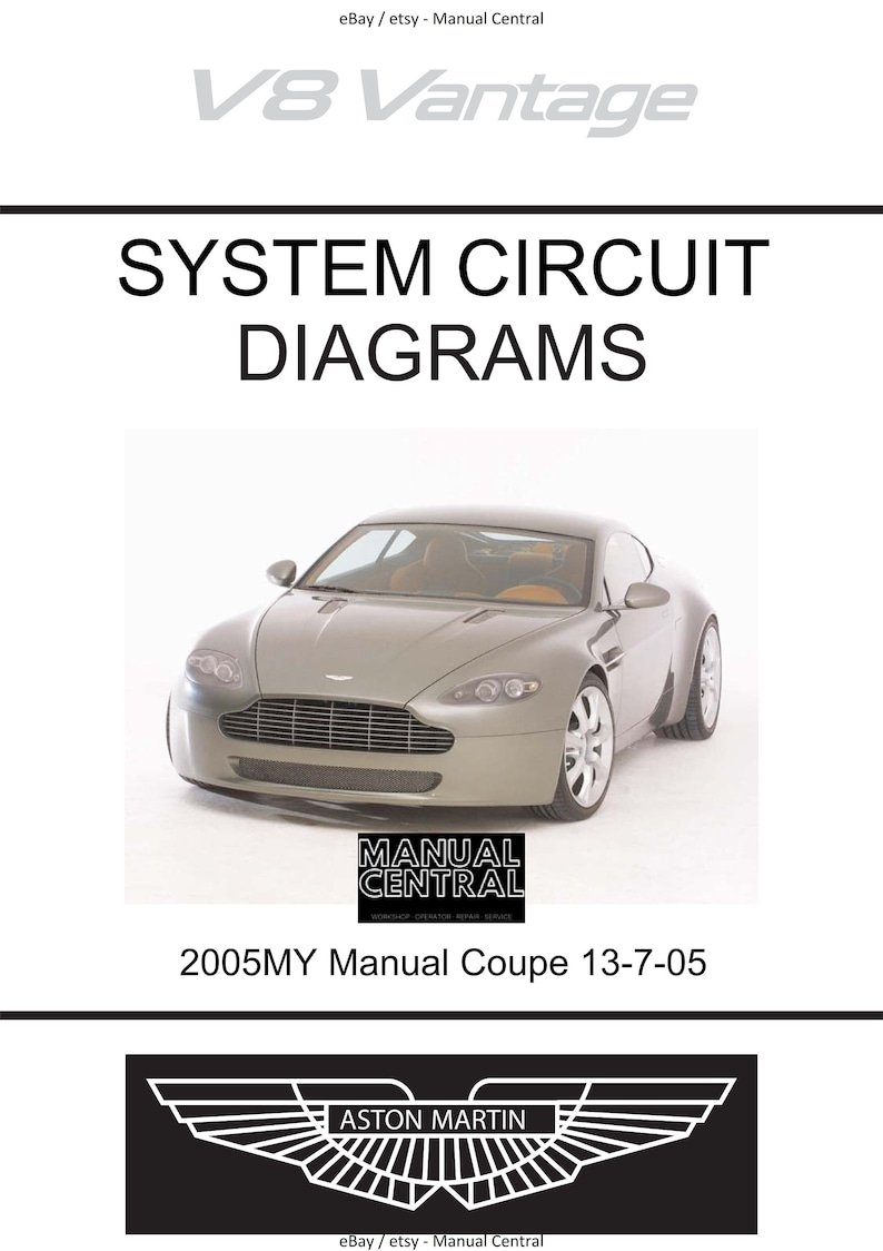 Aston Martin V8 Vantage 2005 - Full Set of Hi Res Wiring Diagrams