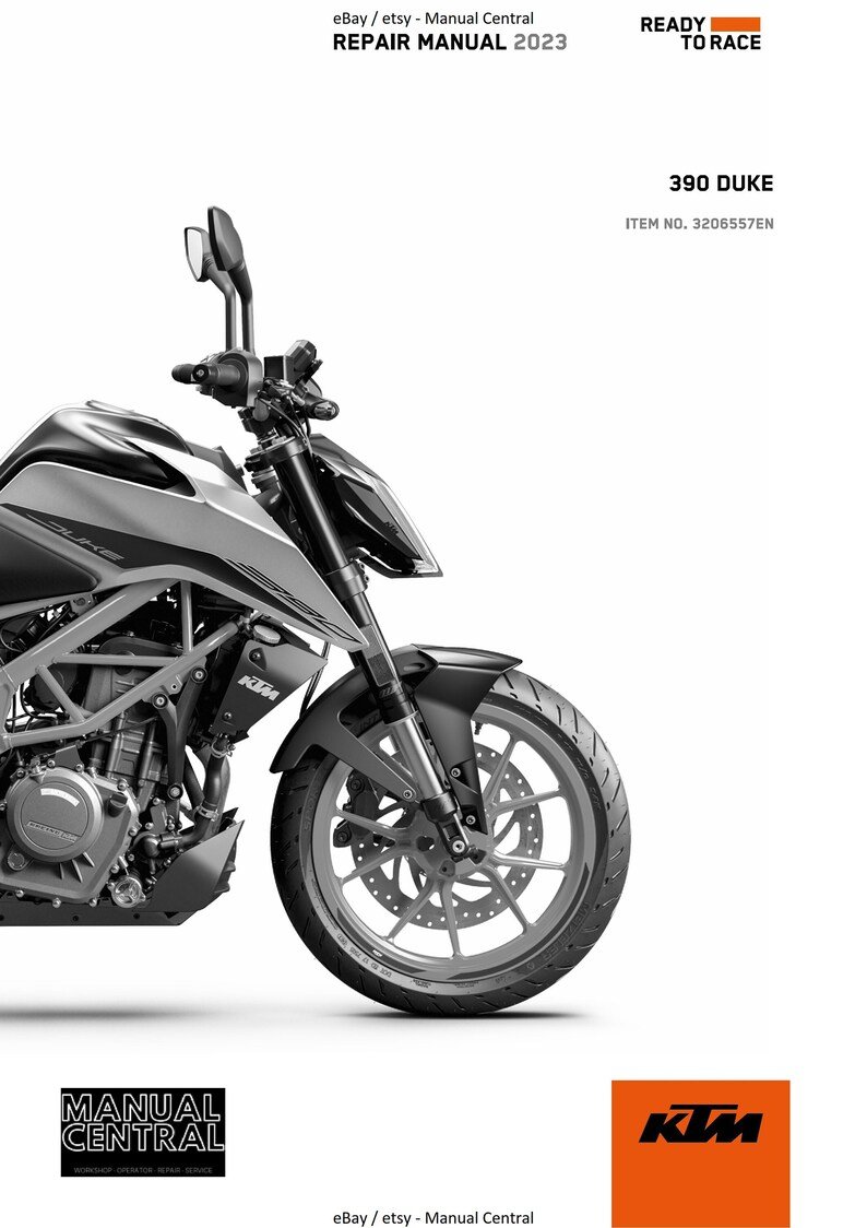 PDF - KTM 2023 - 390 Duke - Service Workshop Repair Manual