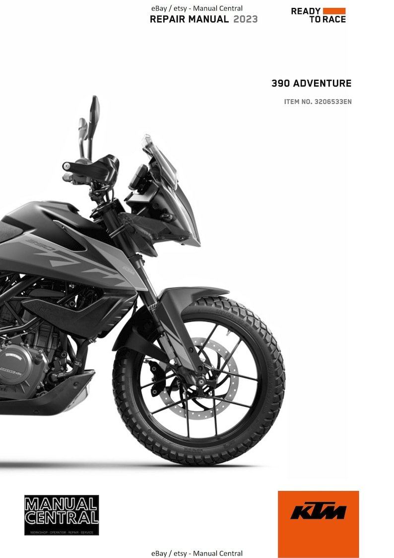 PDF - KTM 2023 - 390 Adventure - Service Workshop Repair Manual