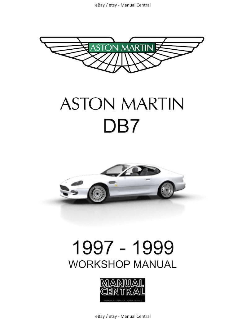 PDF - Aston Martin DB7 1997 - 1999 - Workshop Service Repair Manual - Includes Wiring Diagrams