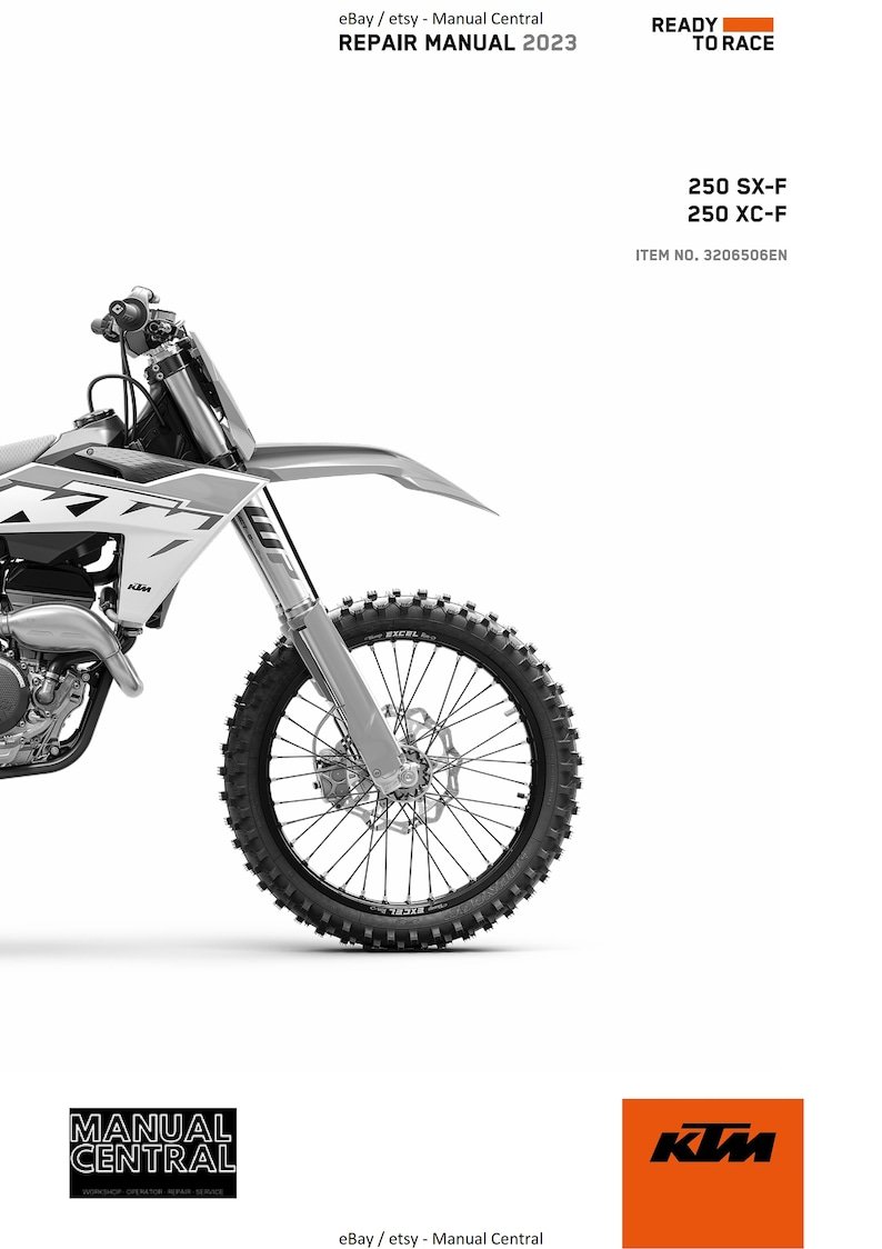 PDF - KTM 2023 - 250 Sx-f Xc-f - Service Workshop Repair Manual