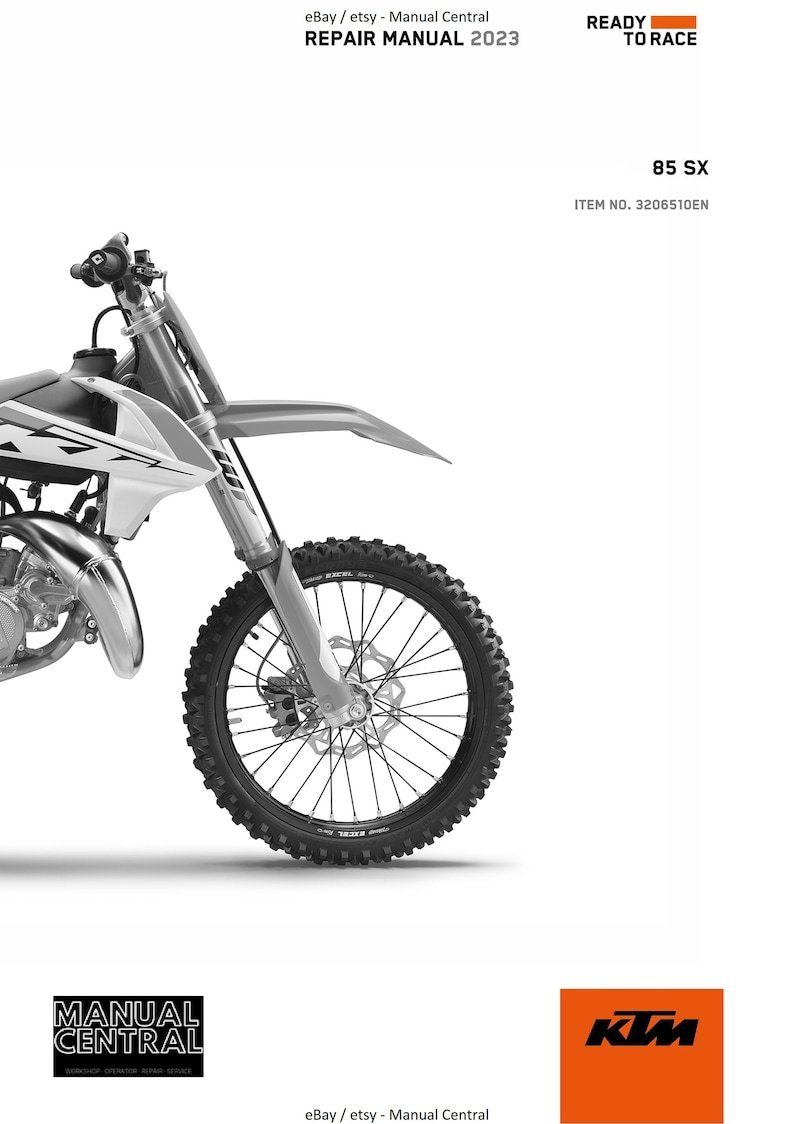 PDF - KTM 2023 - 85 SX - Service Workshop Repair Manual